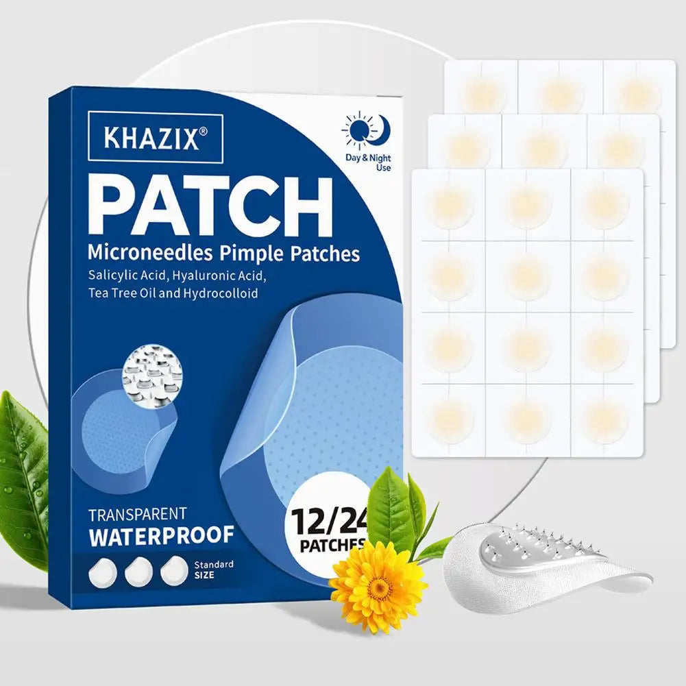 Micro Needle Pimple Patches – Hydrocolloid Acne Patches, 12/24 Count Peaceful Pleasures Health and Wellness