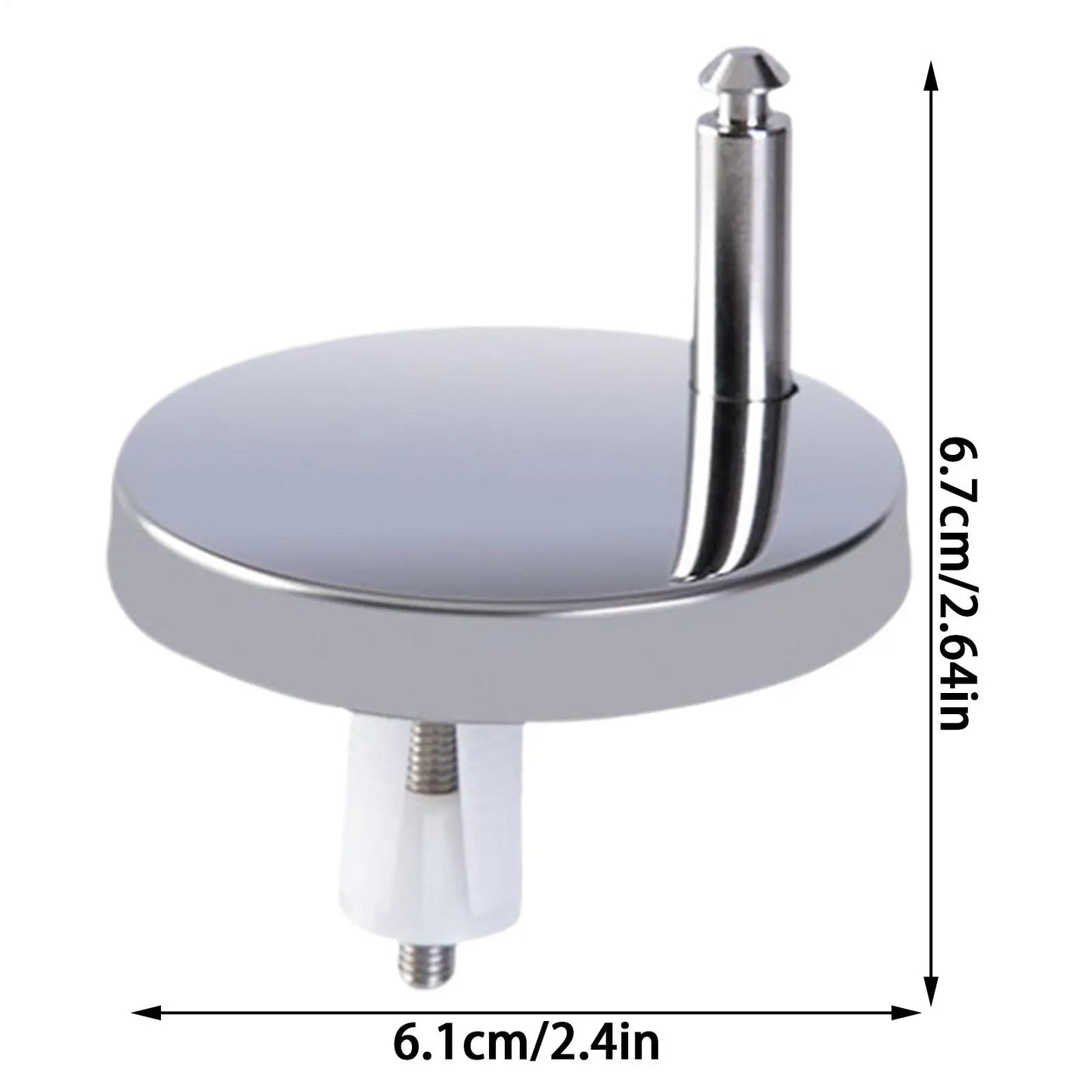 2-Pack Universal Toilet Seat Hinges – Stainless Steel Top Fix