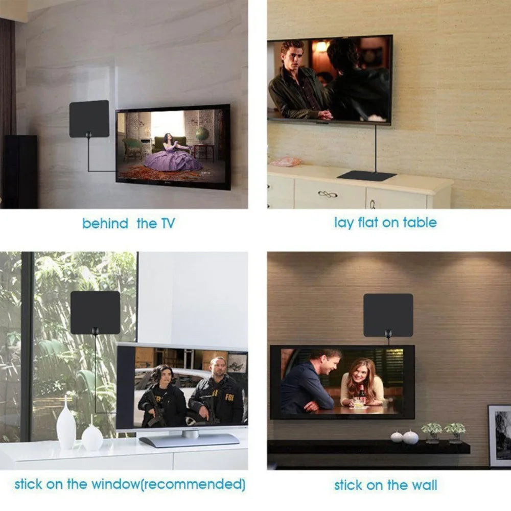 2025 HD Digital TV Antenna 4K 1080P Indoor Outdoor Long Range