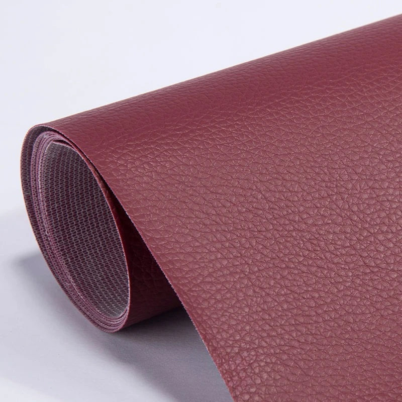 Self adhesive Leather Patch Sticker for Car Seat Sofa Chair Black Leather Repair Patch Refurbish Hole Artificial Stickers Fabric Peaceful Pleasures Health and Wellness Burgundy 300x50cm