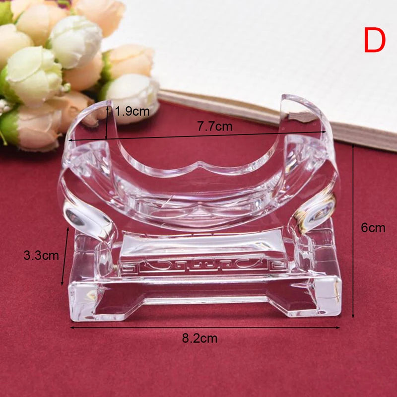 Acrylic Crystal Ball Display Stand | Clear Sphere Holder Base Display Stand Peaceful Pleasures Health and Wellness 1pcs