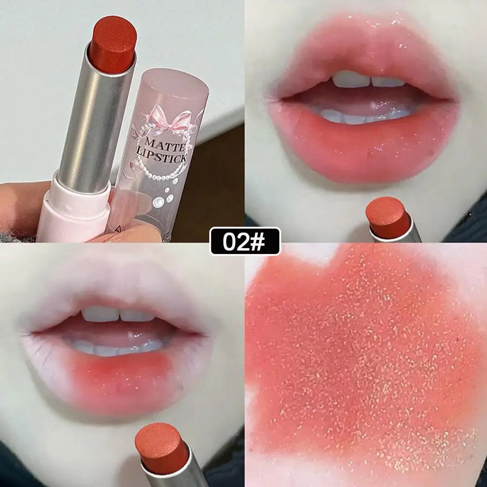 Moisturizing Velvet Matte Lipstick Mousse Long Waterproof Light Natural Warm Brown Toned Lip Tint Make Up Peaceful Pleasures Health and Wellness B