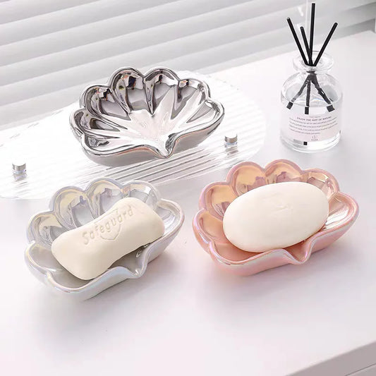 Pearl Shell Night Light – Ceramic Desk Lamp for Bedroom Decor Decorative Night Light Oasis Select