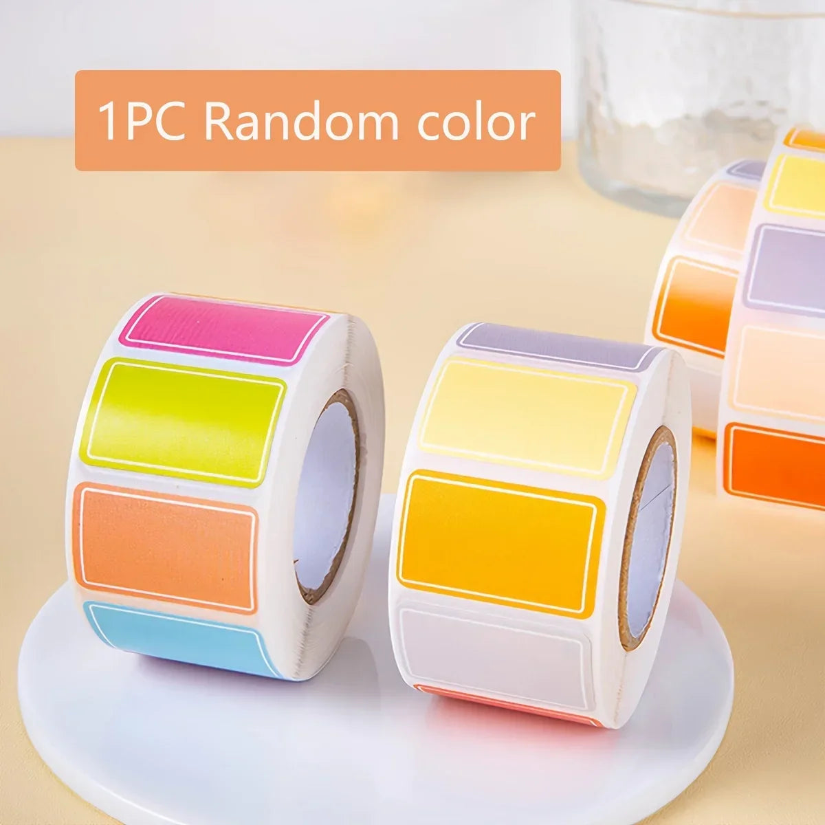 500-Piece Waterproof Color-Coded Index Tabs & Sticky Labels