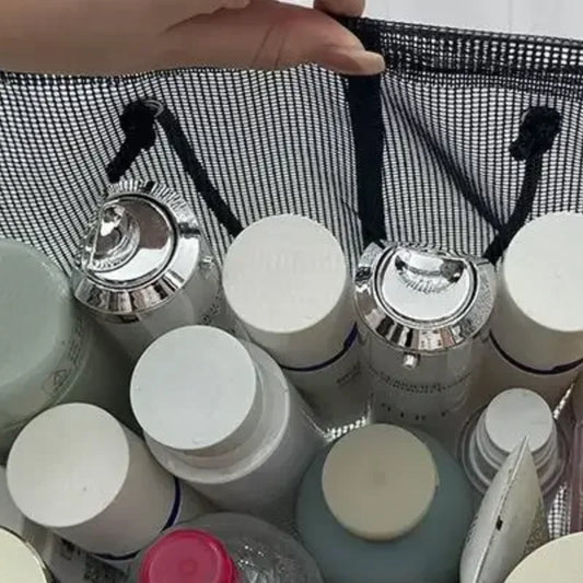 Large Transparent Travel Toiletry Bag & Makeup Organizer Toiletry Organizer Bag Peaceful Pleasures Health and Wellness
