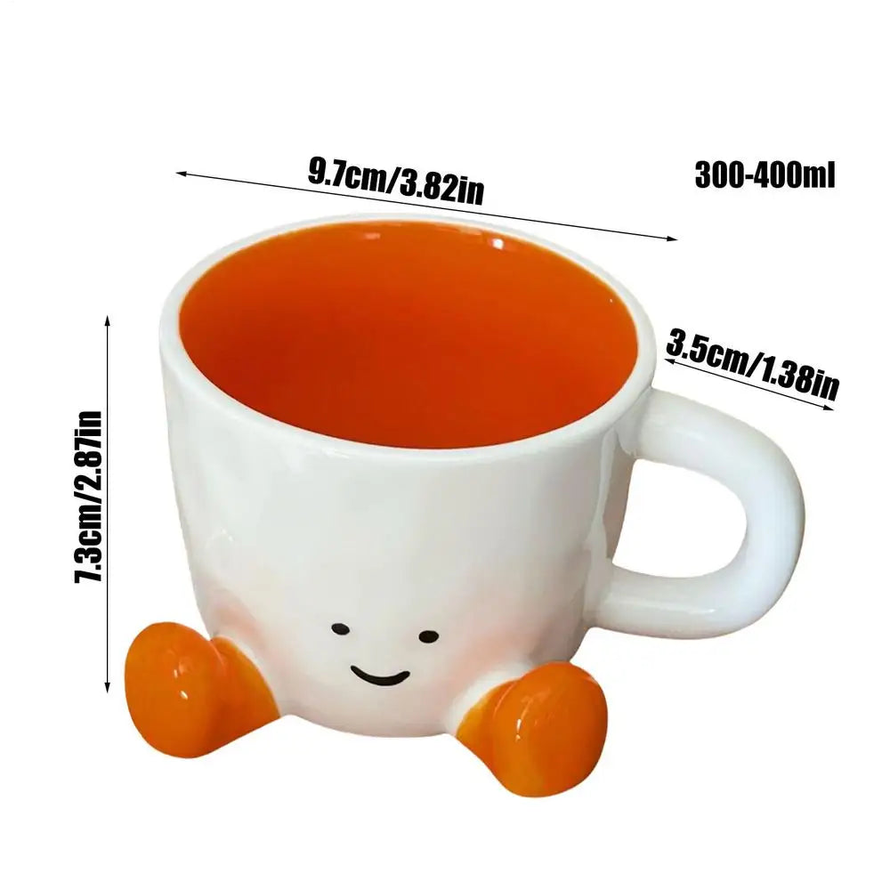 Funny Ceramic Coffee Mug – Cute Cartoon Cup for Hot & Cold Drinks