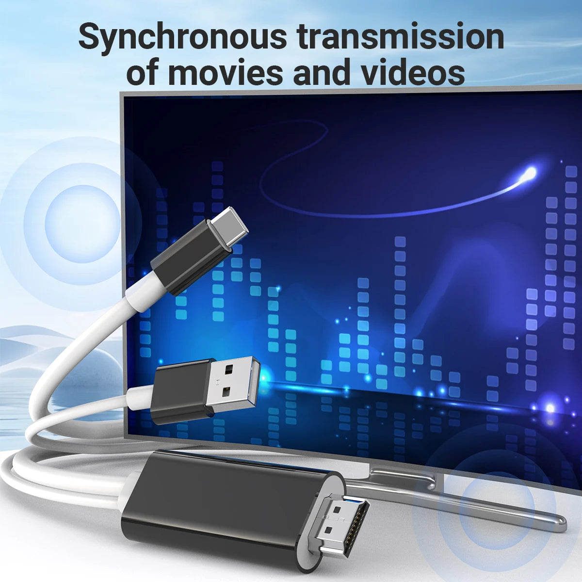 USB-C to HDMI 4K Cable | iPhone, MacBook, Switch & Steam Deck