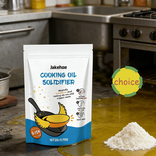 JAKEHOE Cooking Oil Solidifier Powder – Eco-Friendly 20g Oil Solidifier Powder Peaceful Pleasures Health and Wellness