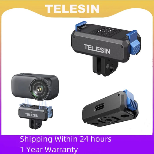 TELESIN Magnetic Qucik Release Two Claw Charging Adapter Mount For DJI OSMO Nano Accessories Dual Claw Interface Peaceful Pleasures Health and Wellness