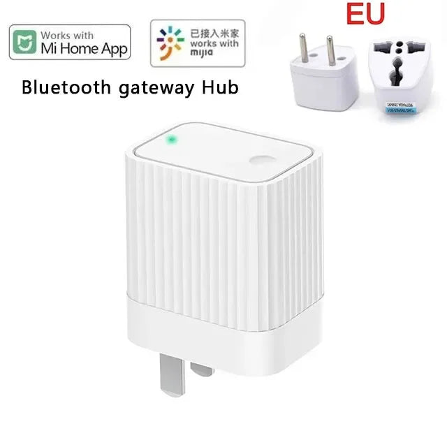 Qingping Bluetooth Gateway Hub Compatible WIFI Remote View Data Sub-Device Smart Linkage Home Device Work With Mihome Xiaomi Peaceful Pleasures Health and Wellness add eu plug China Mainland