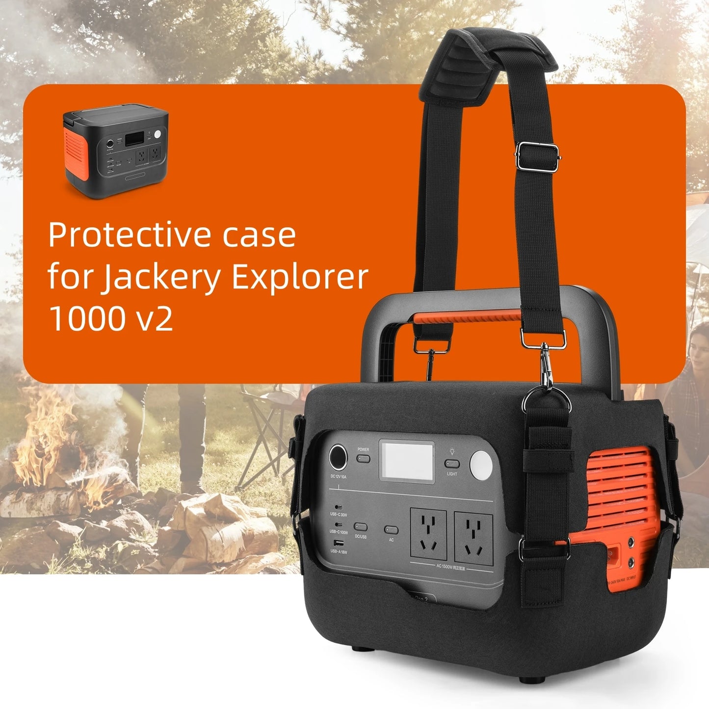 EVA Protective Case for Jackery Explorer 1000 V2 | Carry Bag