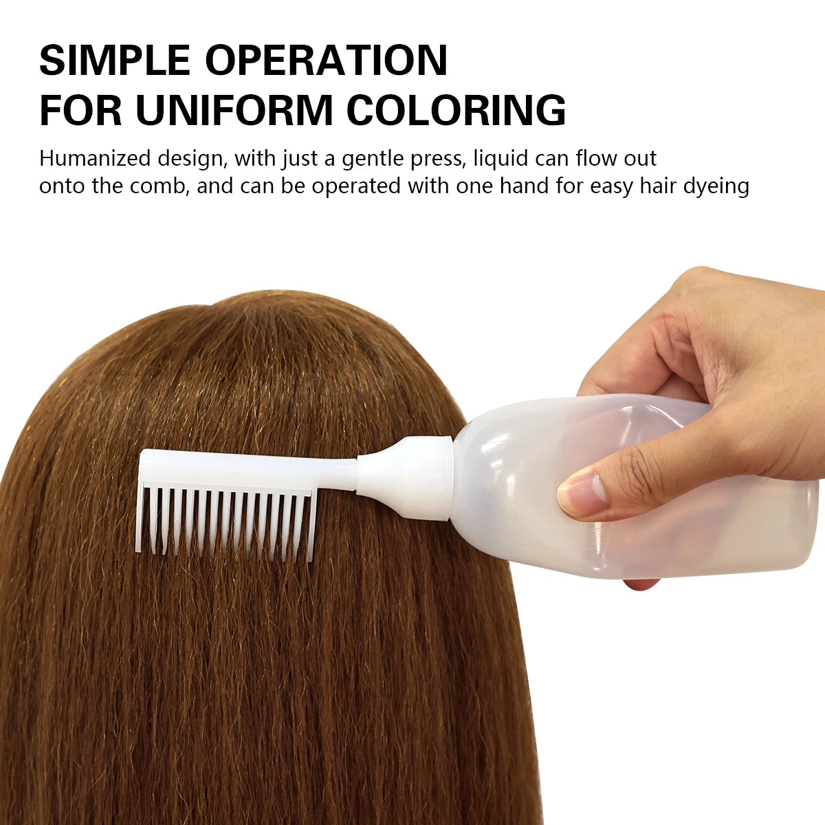 170ml Bottle Refillable Applicator Hair Dye Bottles Plastic Shampoo Bottle Hair Coloring Smudge Tool Salon Hairdressing Supplies Peaceful Pleasures Health and Wellness
