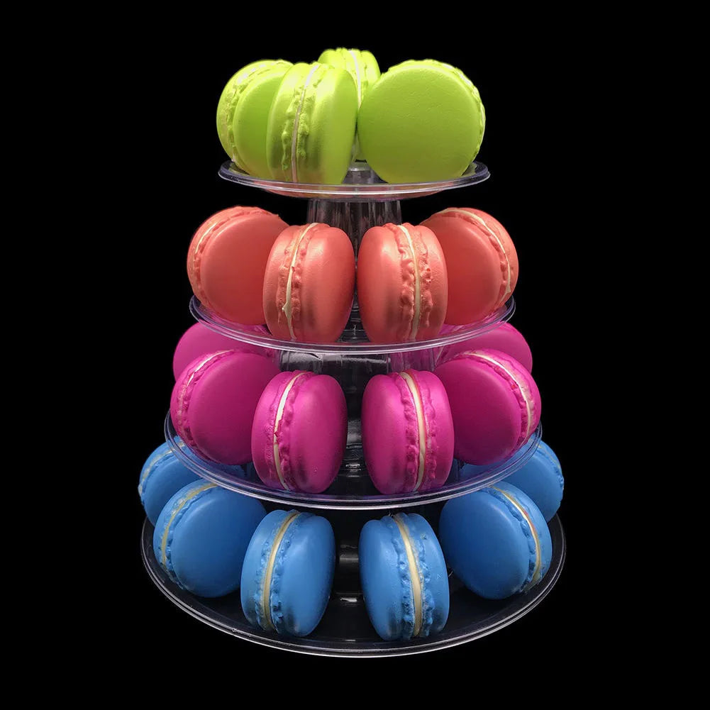 Transparent Tiered Cupcake & Macaron Display Stand | 4 & 6 Tier