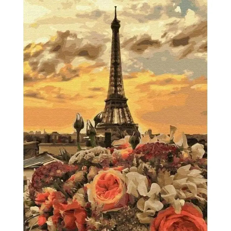 Paris Street Paint by Numbers Kit – 60×75cm DIY Canvas Art