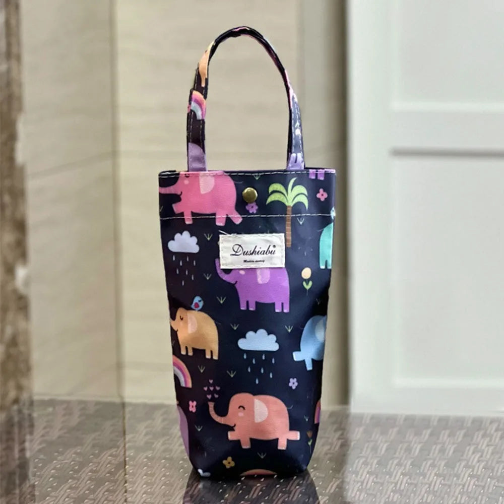 Cute Insulated Water Bottle Carrier Pouch | Cup Sleeve Bag