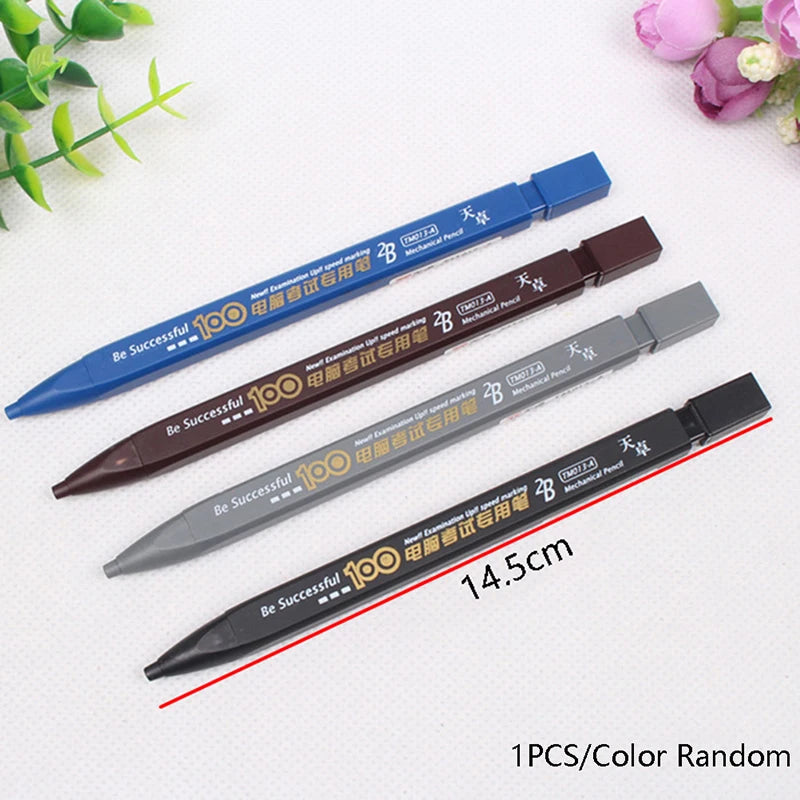 2B Mechanical Pencil Thick Body Auto Pencil with Refill Set