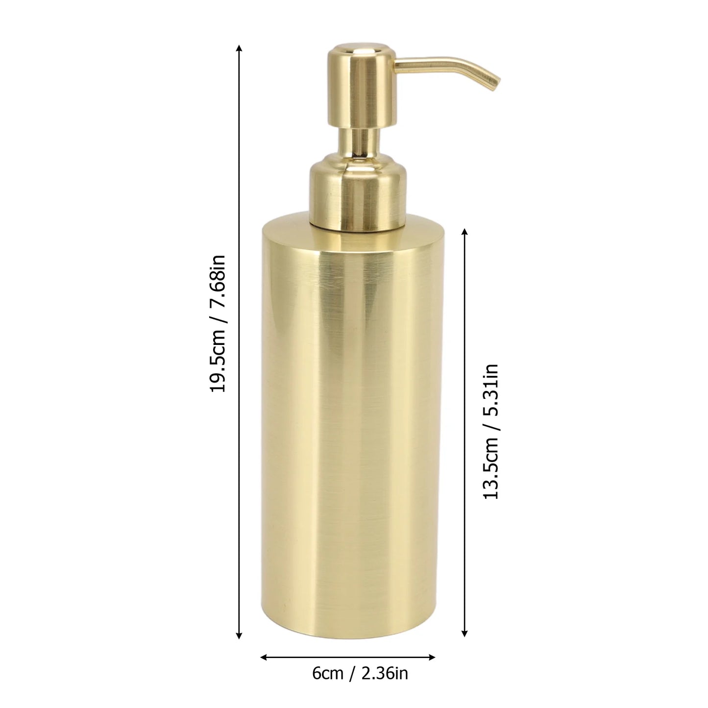 Dispenser Bottle Soap Stainless Steel Large Capacity Home Decoration
