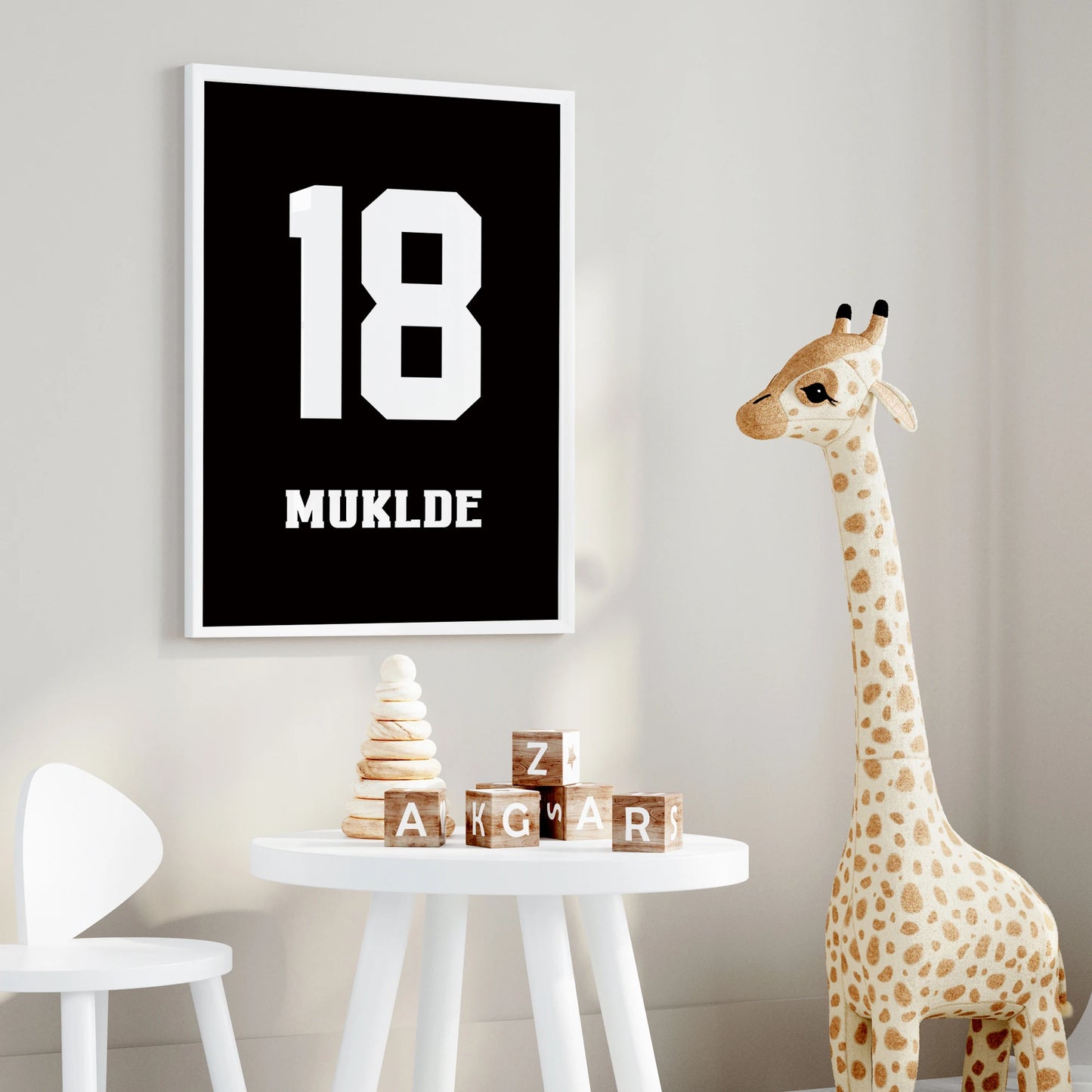 Personalized Football Canvas Wall Art – 3-Piece Sports Poster