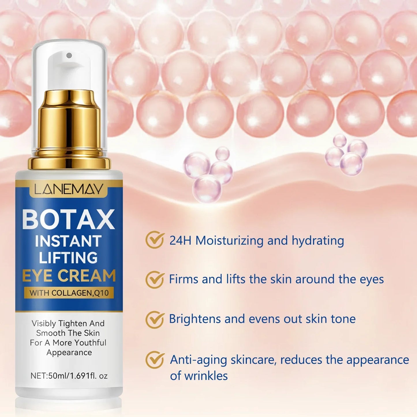 Botax Instant Lifting Eye Cream – 24H Hydration, Anti-Aging 50ml