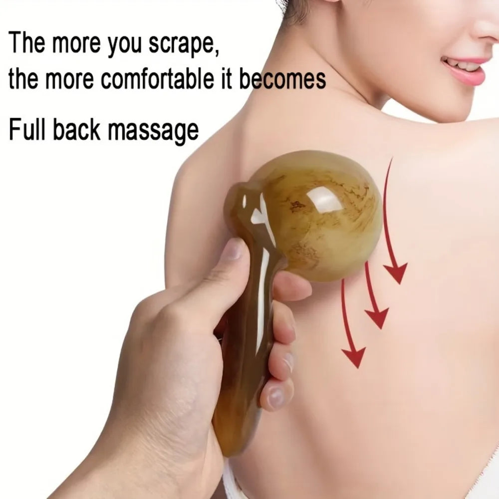 Gua Sha Tool Scraping Cup Slimming Massage Board Gua Sha Scraper Body Massage Tool Back Relaxation SPA Massage Tool for Neck Leg Peaceful Pleasures Health and Wellness