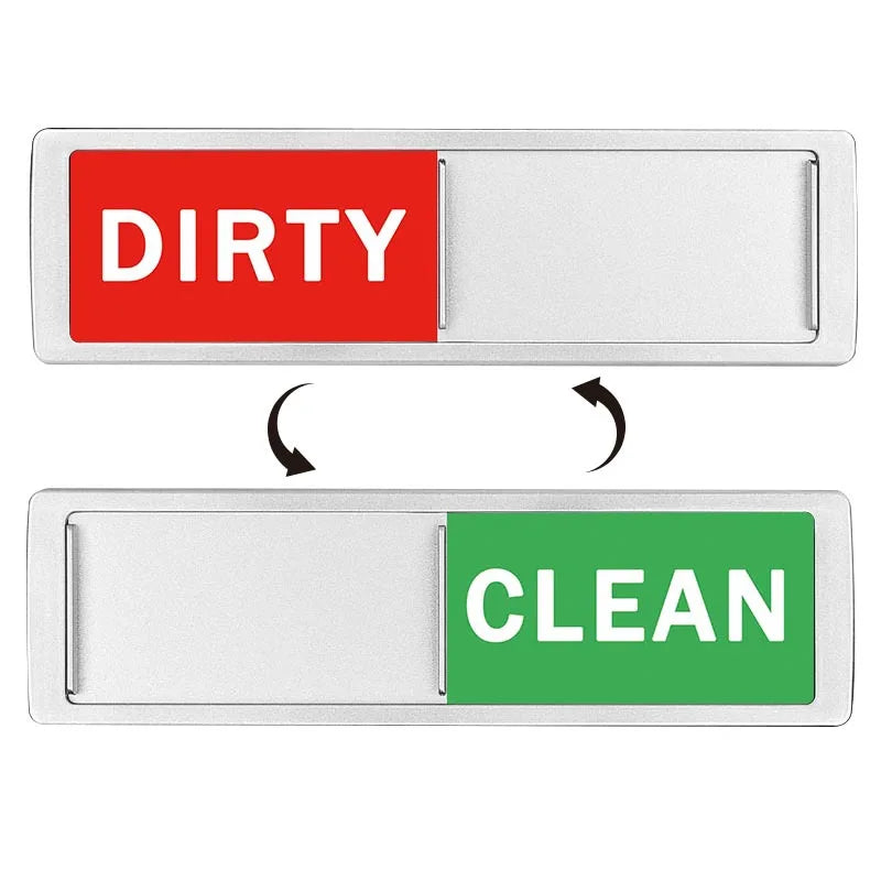 Dishwasher Magnet Clean Indicator Sign Dishwasher Clean Dirty Reminder Cleaning Instruction Sign Peaceful Pleasures Health and Wellness