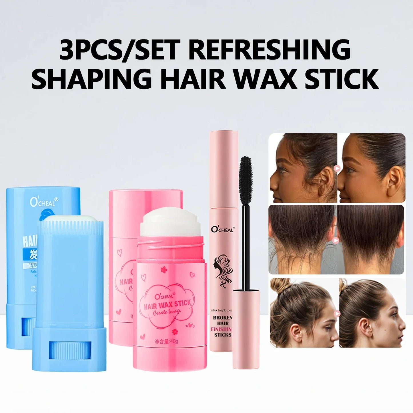 O'Cheal Anti-Frizz Hair Wax Stick | Smooth, Non-Greasy Hold