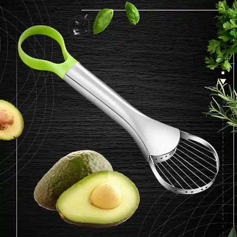 Stainless Steel Avocado Slicer & Corer – Multipurpose Kitchen Tool