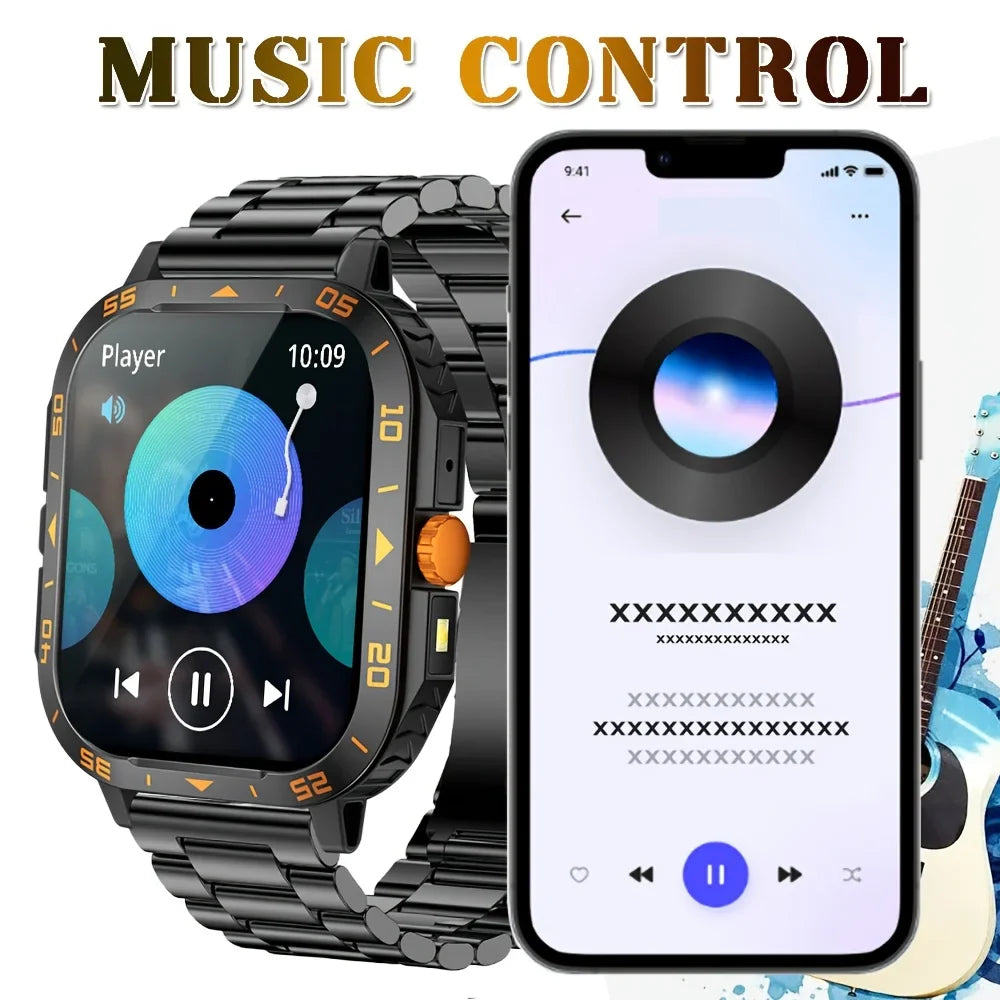 Outdoor Sports Smartwatch – Wireless Calls, Multi-Sport Modes