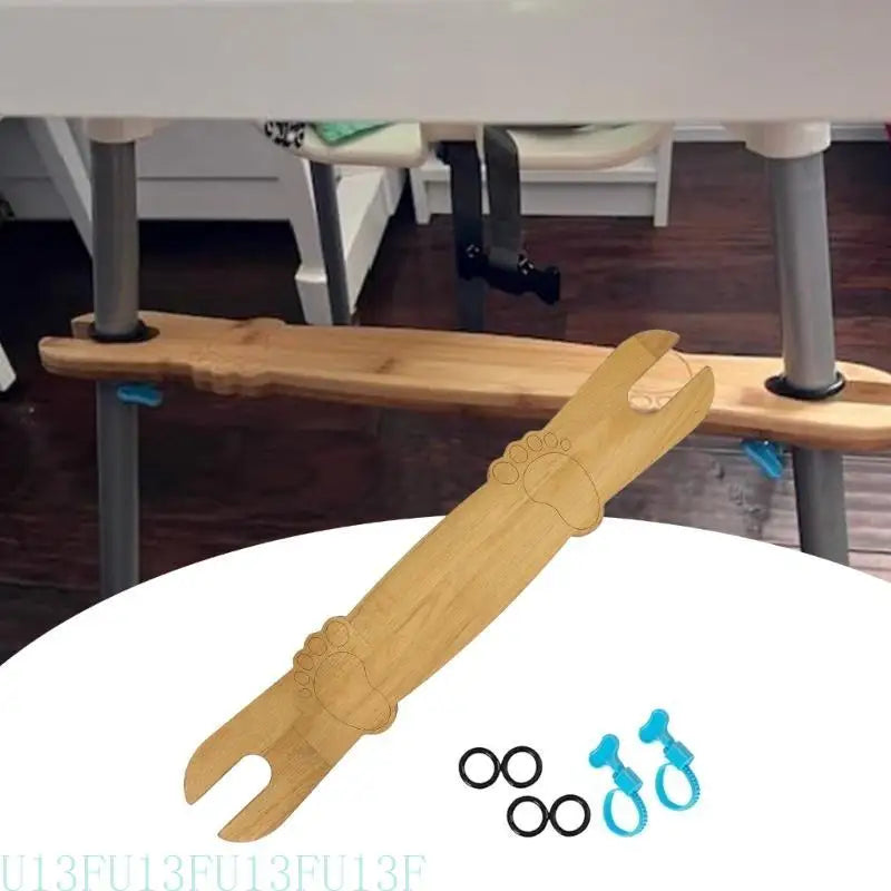 Adjustable Baby High Chair Footrest | Rubber Rings & Safe Corners