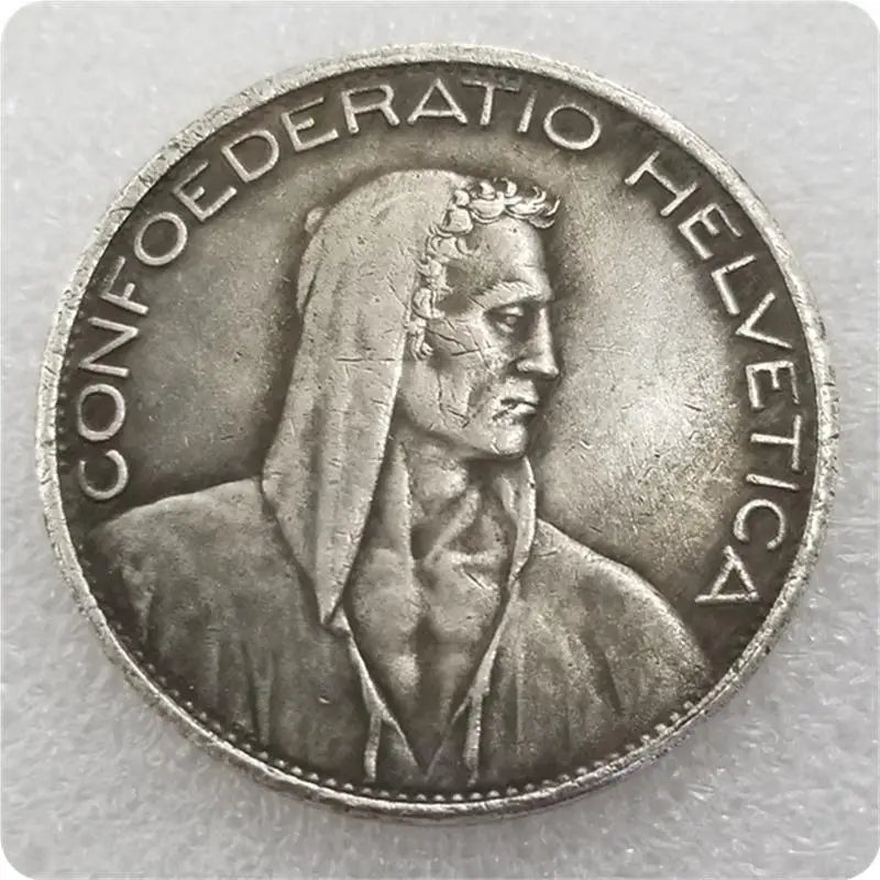 Switzerland 1928 5 FR Silver Commemorative Challenge Coin Medal