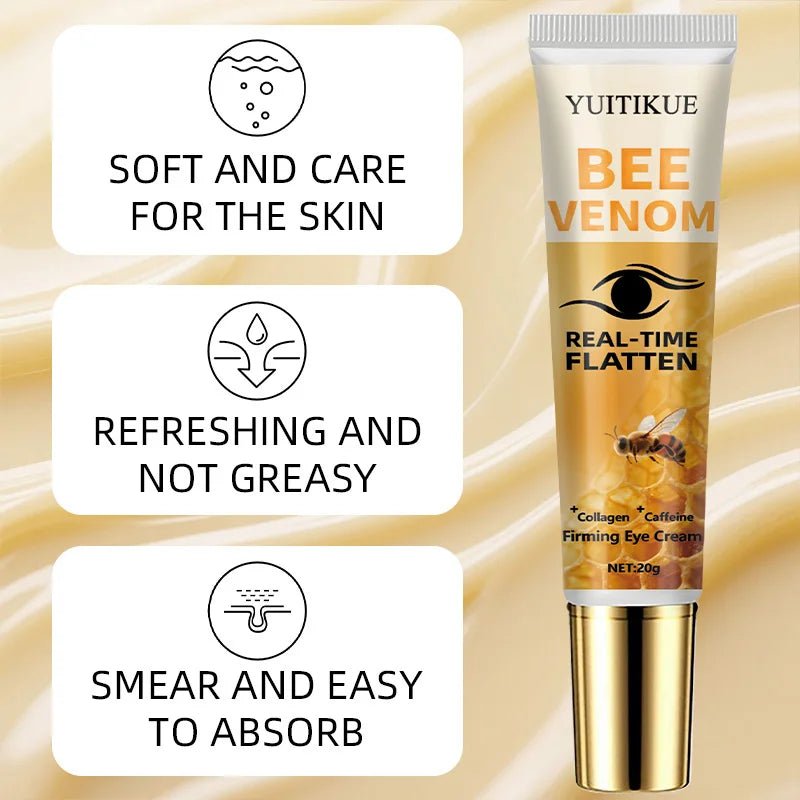 Bee Venom Firming Eye Cream | Collagen, Caffeine & Hyaluronic Firming Eye Cream Peaceful Pleasures Health and Wellness
