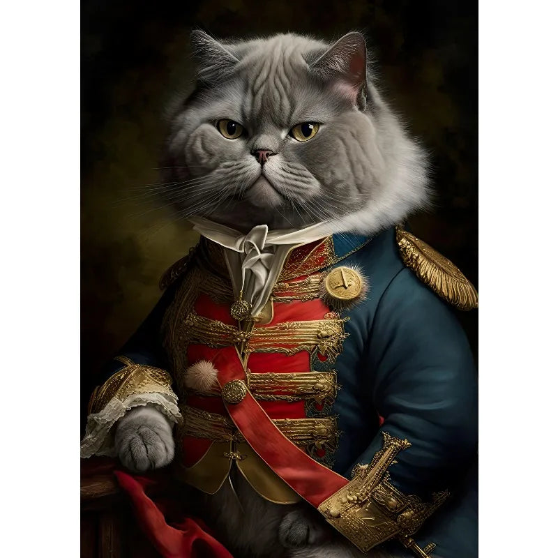 Victorian Dark Academia Witch Gothic Animals Raven Bat Rat King Black Cat Poster Canvas Painting Wall Art Pictures Home Decor Peaceful Pleasures Health and Wellness 2 30x40cm Unframed
