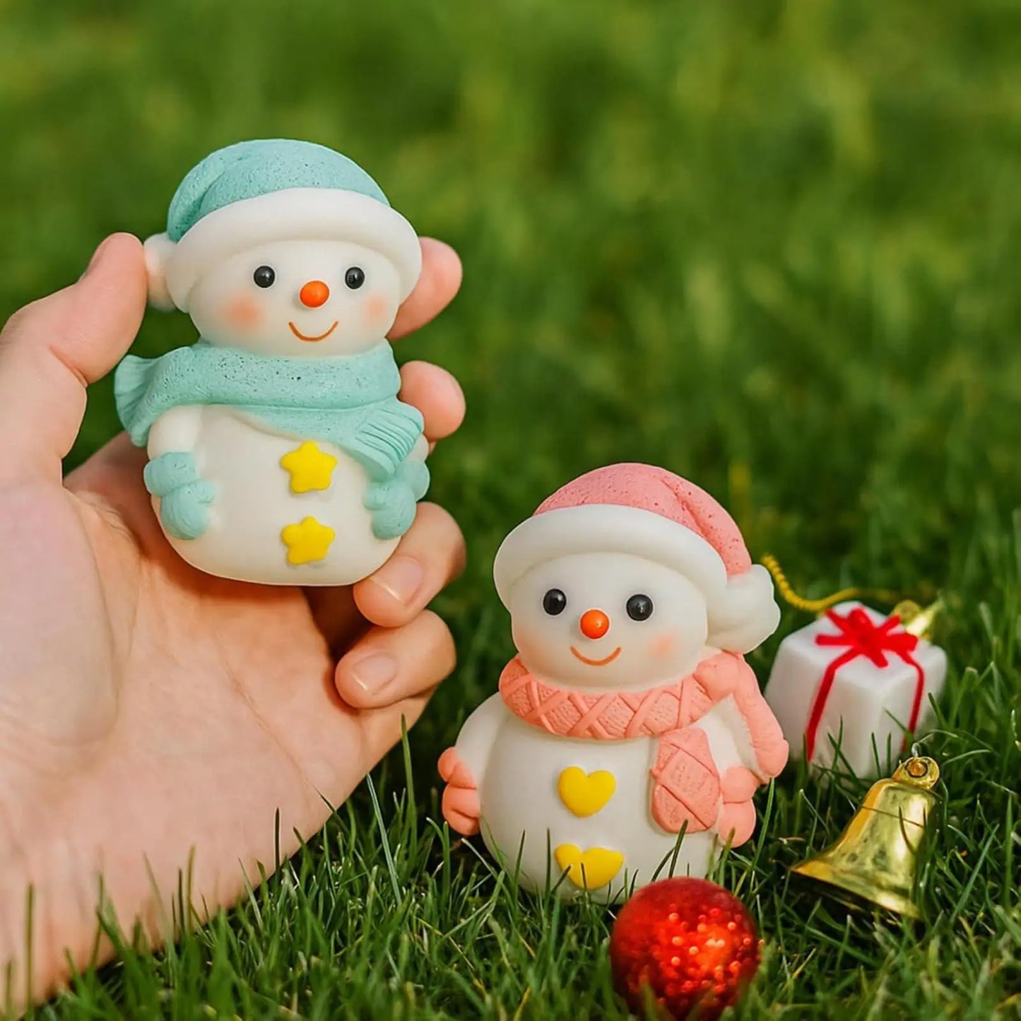 Christmas Molds For Resin Reusable Snowman 2 Pieces Craft Supplies Resin Casting Molds Christmas Decorations For Soap Plaster Peaceful Pleasures Health and Wellness