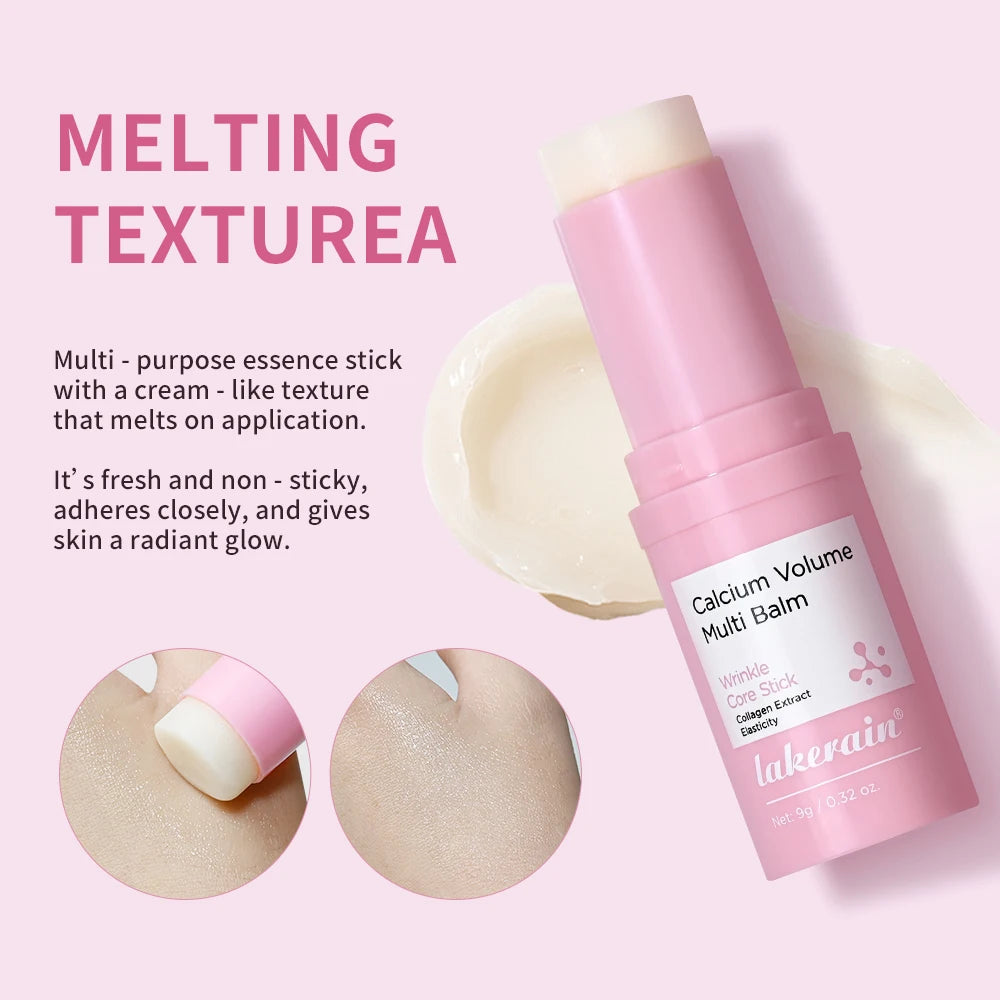 Lakerain Calcium Volume Multi Balm Improve Eye Wrinkle Cream Texture Non-Sticky Deep Moisturizing Brightens Soothes Eye Skin Peaceful Pleasures Health and Wellness
