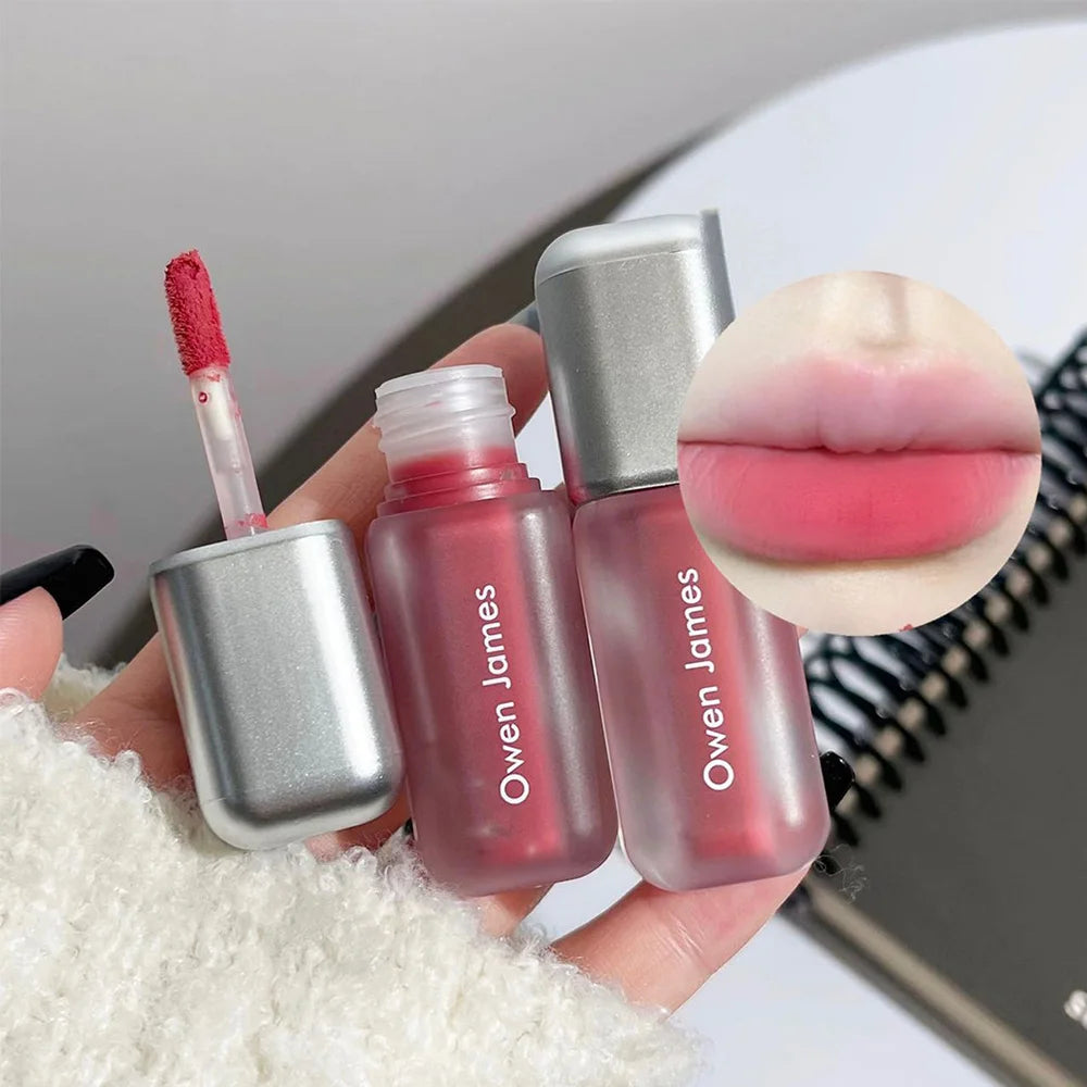 6-Color Matte Liquid Lipstick | Velvet Nude Pink Waterproof Lip Tint