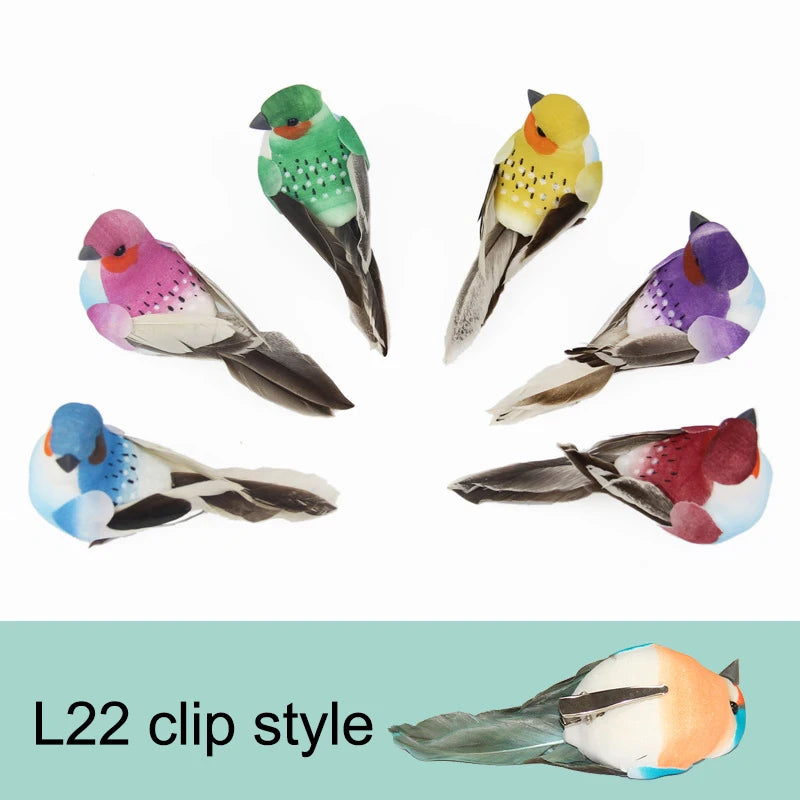 Artificial Simulation Bird Figurine | DIY Home & Garden Decor