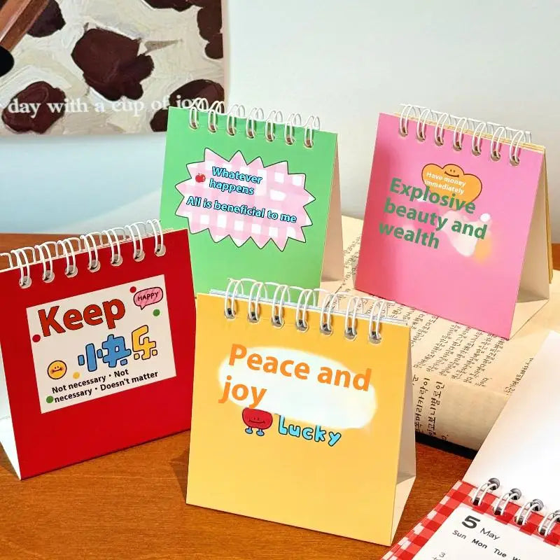 2026 Horse Year Mini Desk Calendar – Cartoon Coil Planner