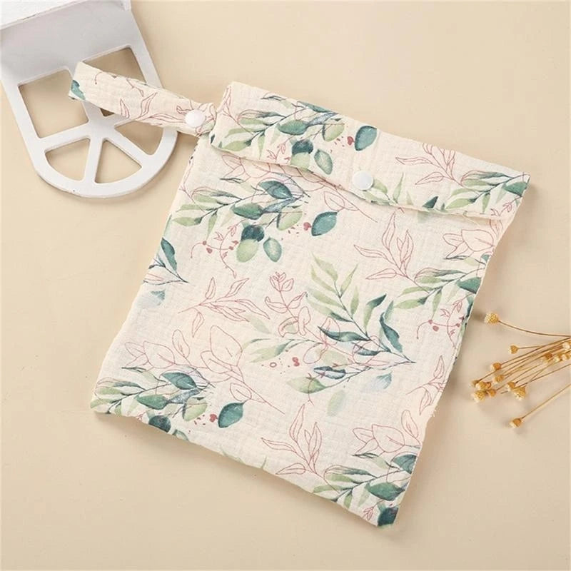 Cotton Baby Diaper Bag – Stroller Organizer & Nappy Pouch