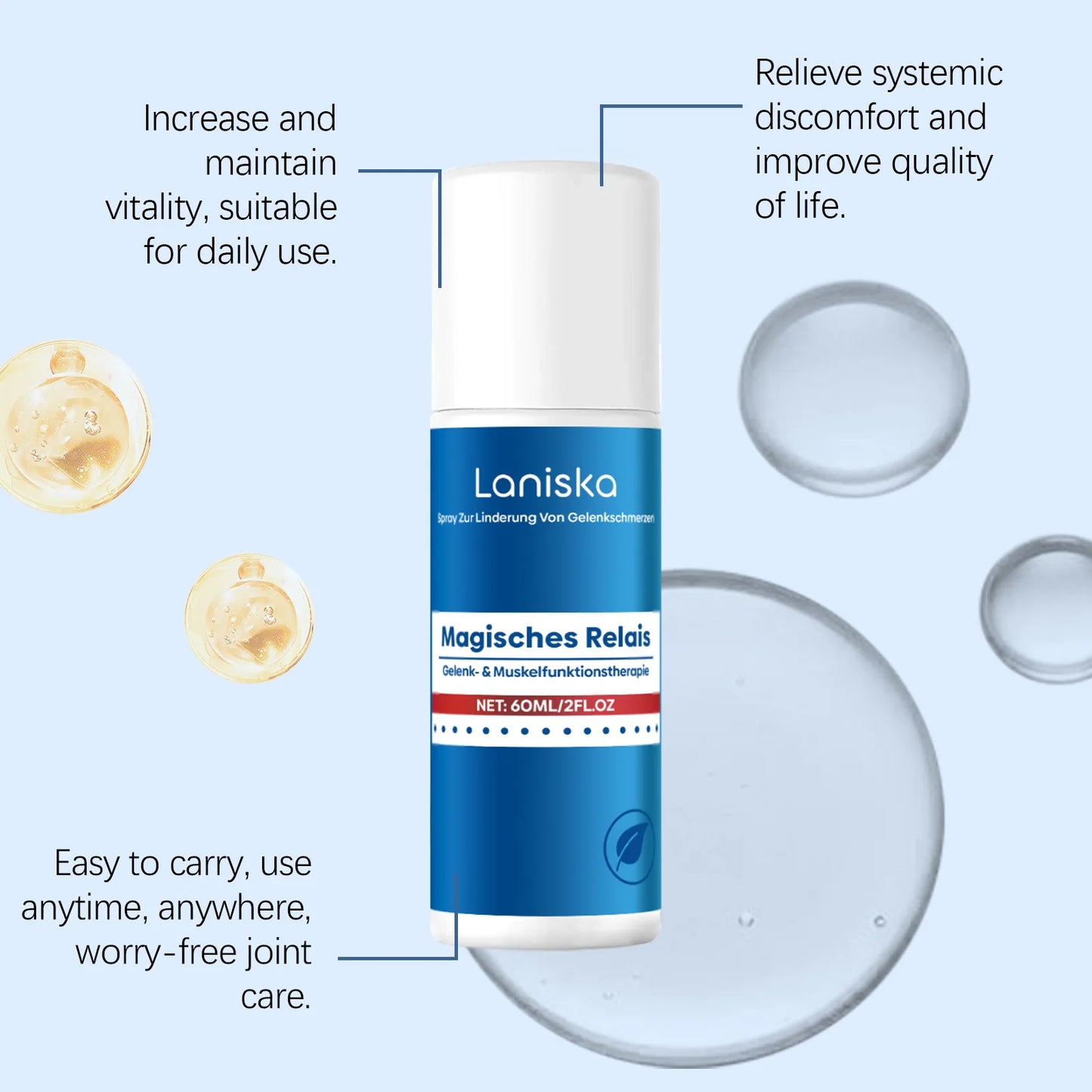 LANISKA Joint Care Nourishing Spray – Moisturizing Body Spray