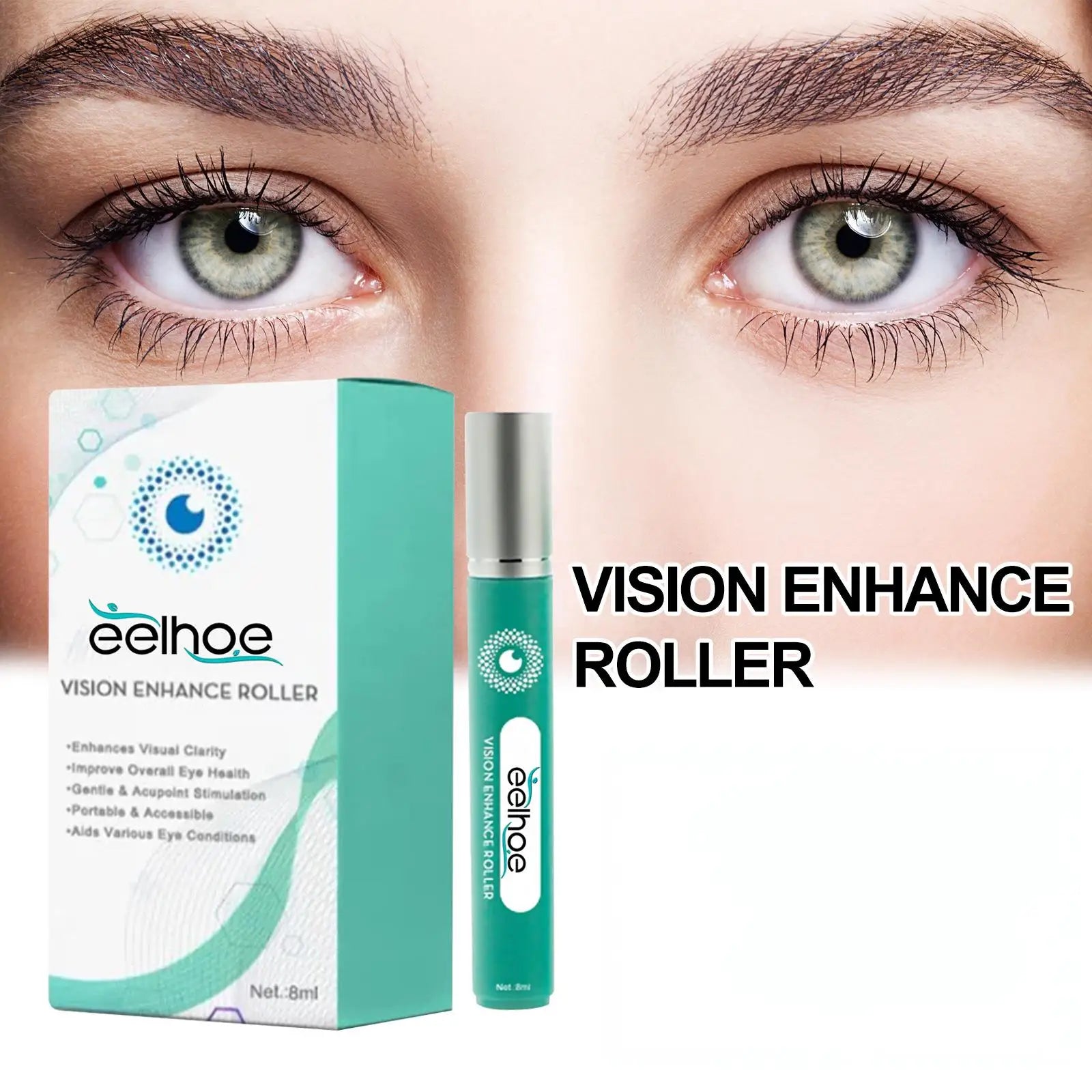 EELHOE Eye massage roller relaxes eye soft massage vision relieves dry eyes fatigue care Peaceful Pleasures Health and Wellness