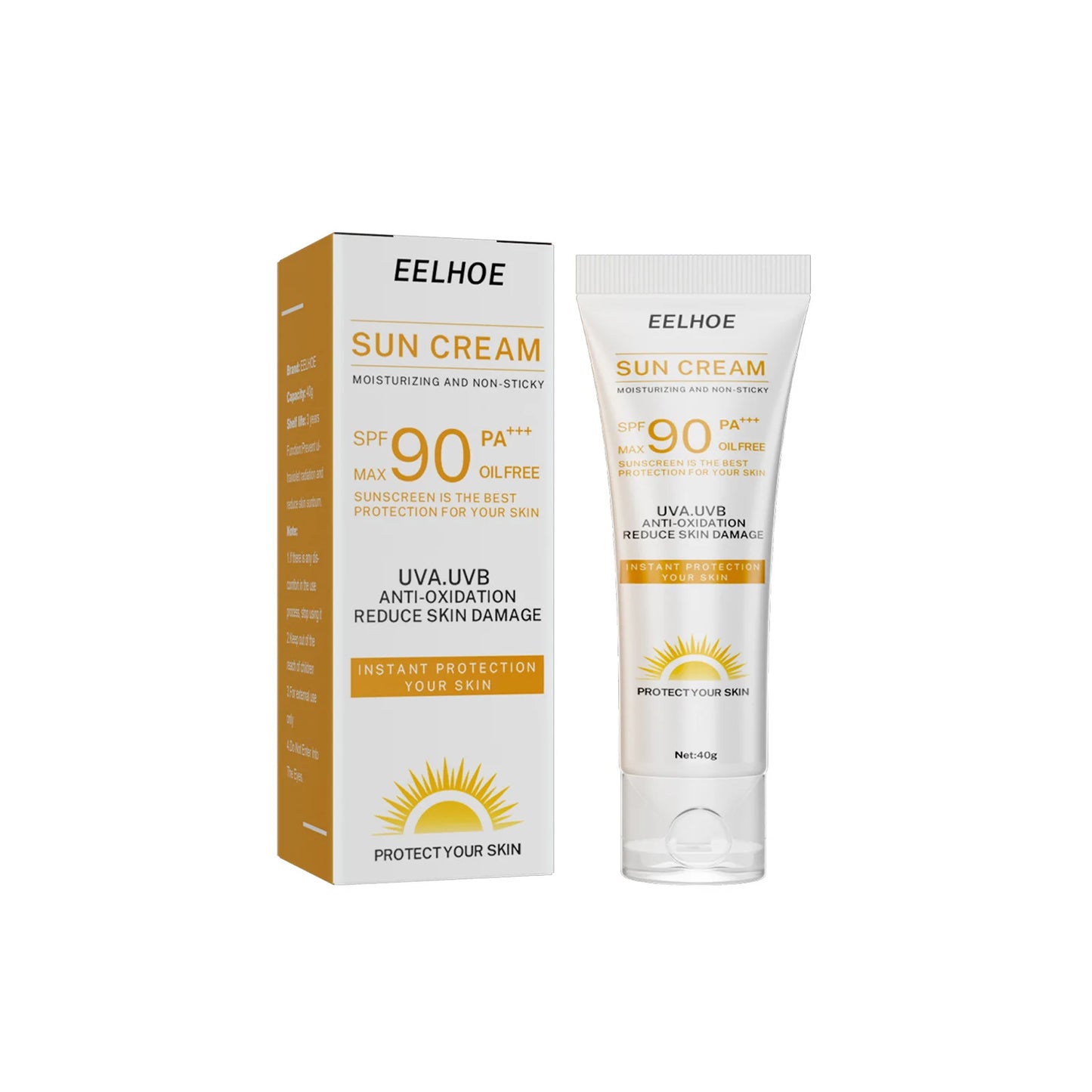 EELHOE Sunscreen Spf 90 Whitening Sun Cream for Face Body Oil-control Bleaching Face Moisturizer Sunblock Skin Protective Cream Peaceful Pleasures Health and Wellness
