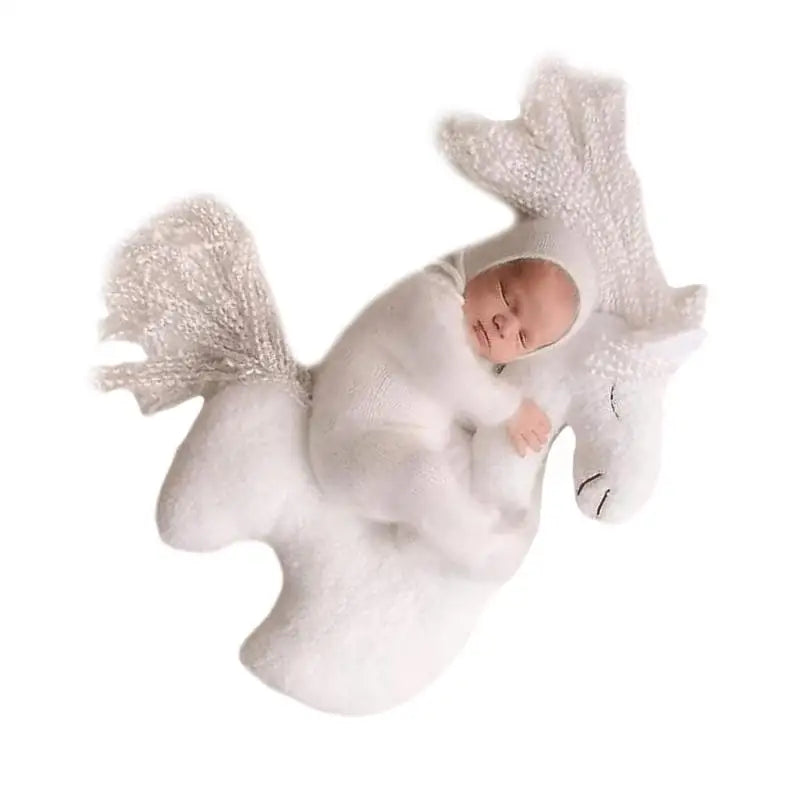 Unicorn Newborn Posing Pillow Photo Prop | Soft PP Cotton 0–6M