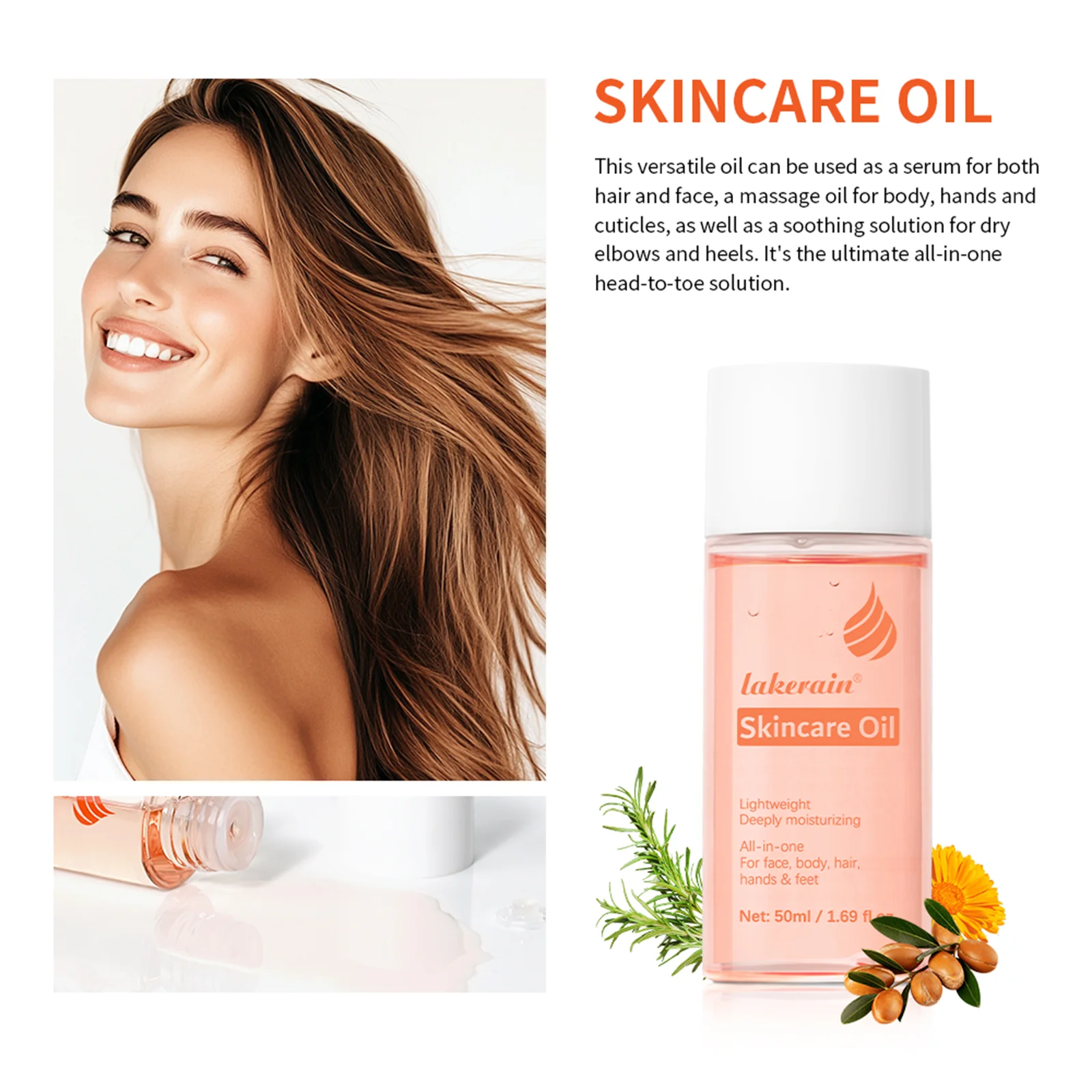 Bio Skincare Body Oil Face Body Moisturizer Vitamin A Vitamin E Exfoliate skin Improve Hair Health Fade Scars Exfoliate skin car Peaceful Pleasures Health and Wellness