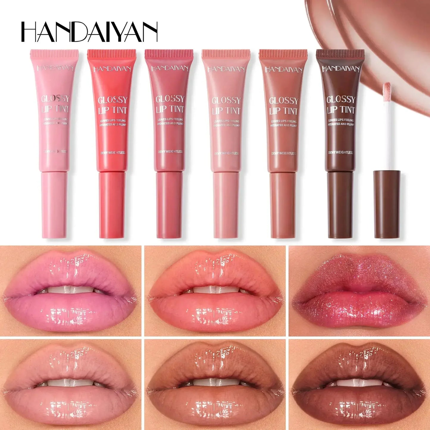Handaiyan Pearlescent Hydrating Lip Glaze – Glass Shine Gloss