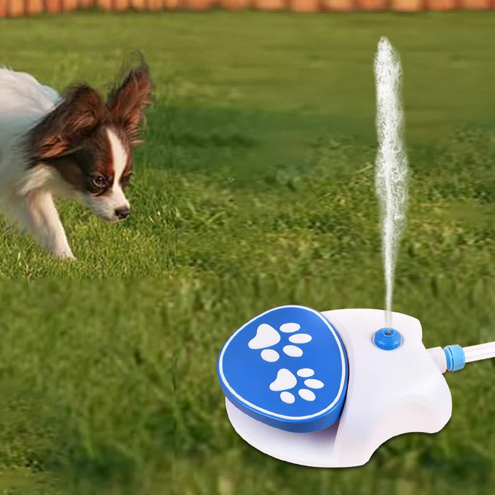 Outdoor Foot Press Automatic Water Dispenser For Pets,Step On Dog Sprinkler Toy,Interactive Lawn Play Toy,Summer Backyard Fun Peaceful Pleasures Health and Wellness