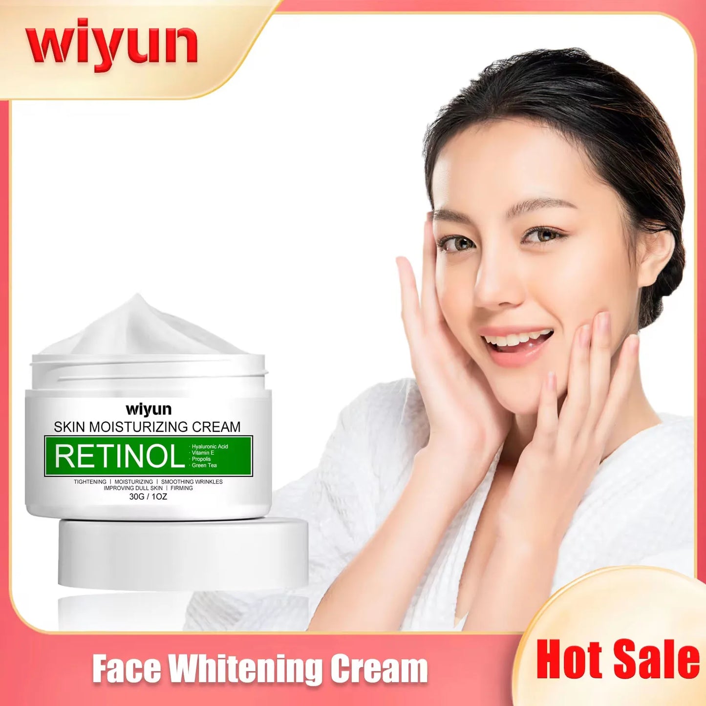 WIYUN Retinol Face Cream – Brightening, Pore Care & Hydrating