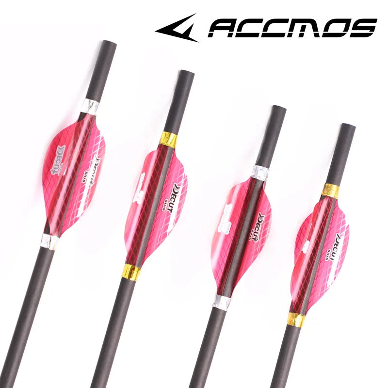 Box 1 56'' 75'' 2'' Archery Spiral Feather Spinning Arrow Vanes Left