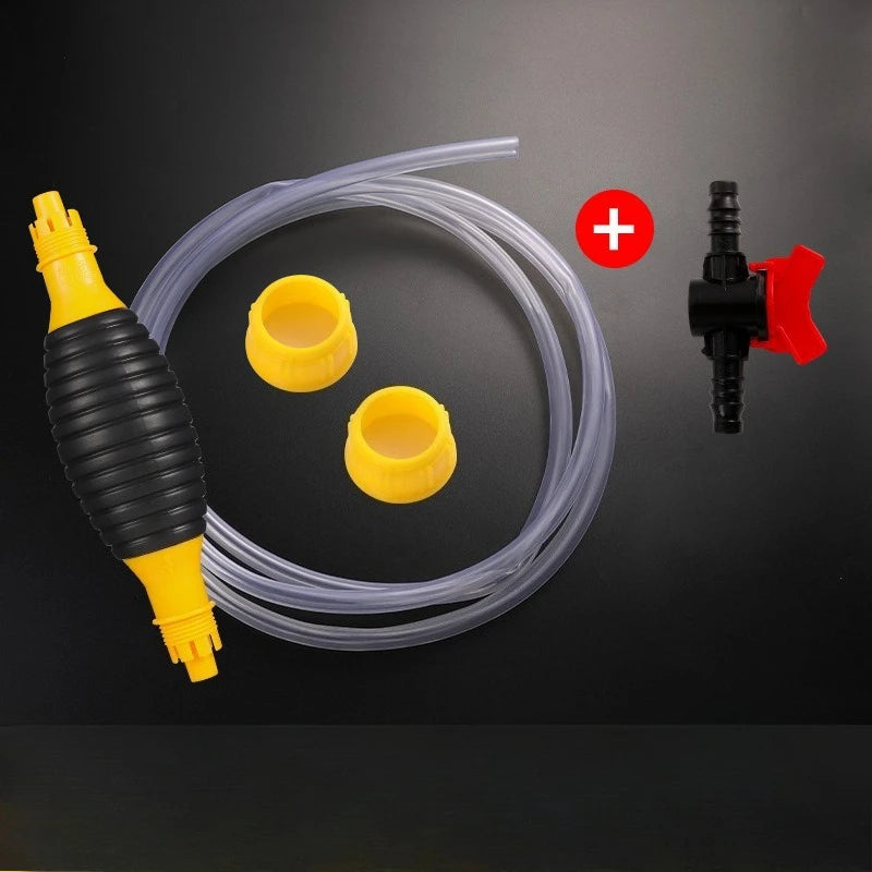 1Set Automobile and motorcycle manual oil pumping pump diesel barrel-type oil pumping pipe oil diversion transfer pump for oil Peaceful Pleasures Health and Wellness 100cm