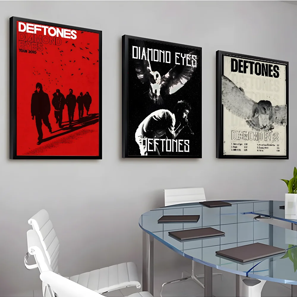 D-Deftones Band Poster HD art sticky wall waterproof home living room bar office aesthetic decoration Peaceful Pleasures Health and Wellness