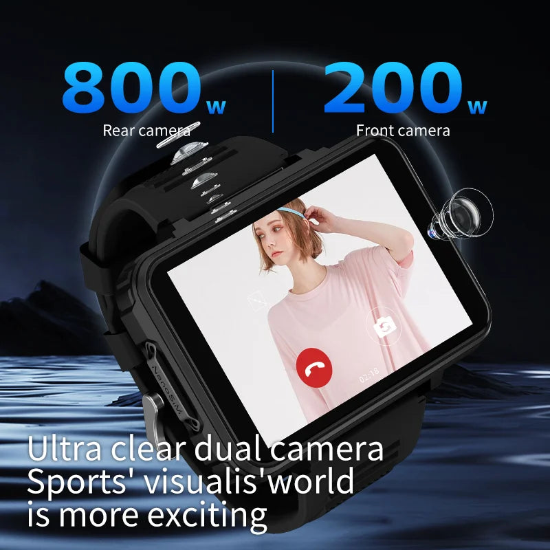 GOLDENSPIKE VP999 2.4" AMOLED 4G Smartwatch – GPS & Dual Camera